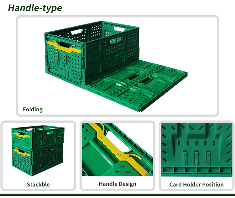 Ventilated folding crate