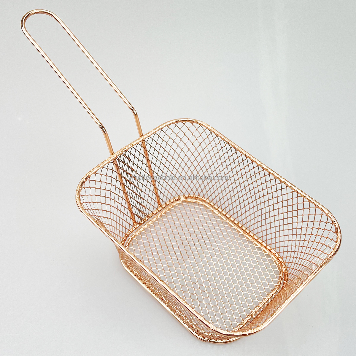 Chip Serving Basket Wire Mesh French Fries Holders Basket Snack Appetizer Platters Metal Food Display Containers