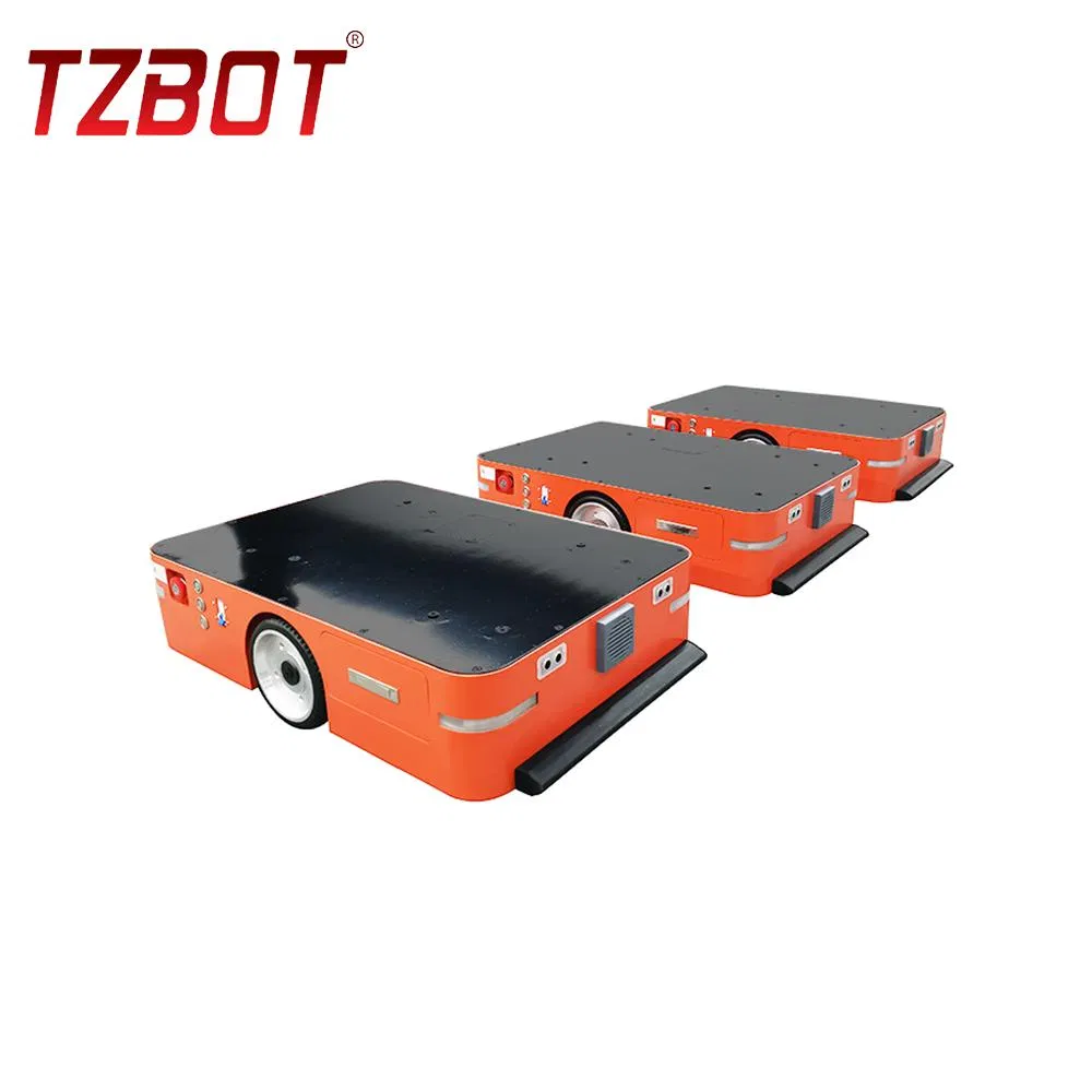 Tzbot Updated Version Agv Robot Automated Guided Vehicle Heavy Load Agv with Fast Agv Chassis (TZAGV-B02)