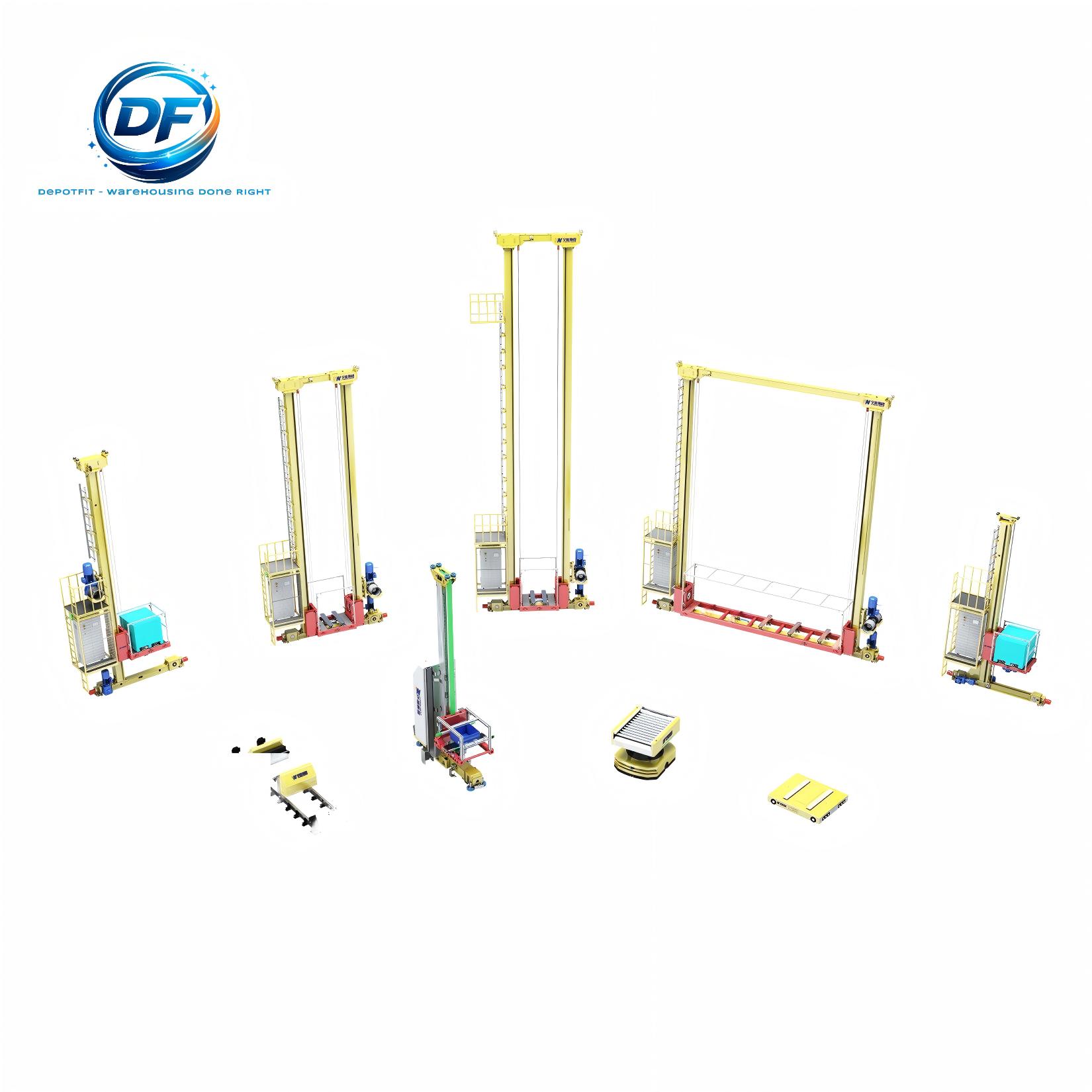 Intelligent AS/RS System Stacker Crane Automated Warehouse Storage and Retrieval smart warehousing rack system