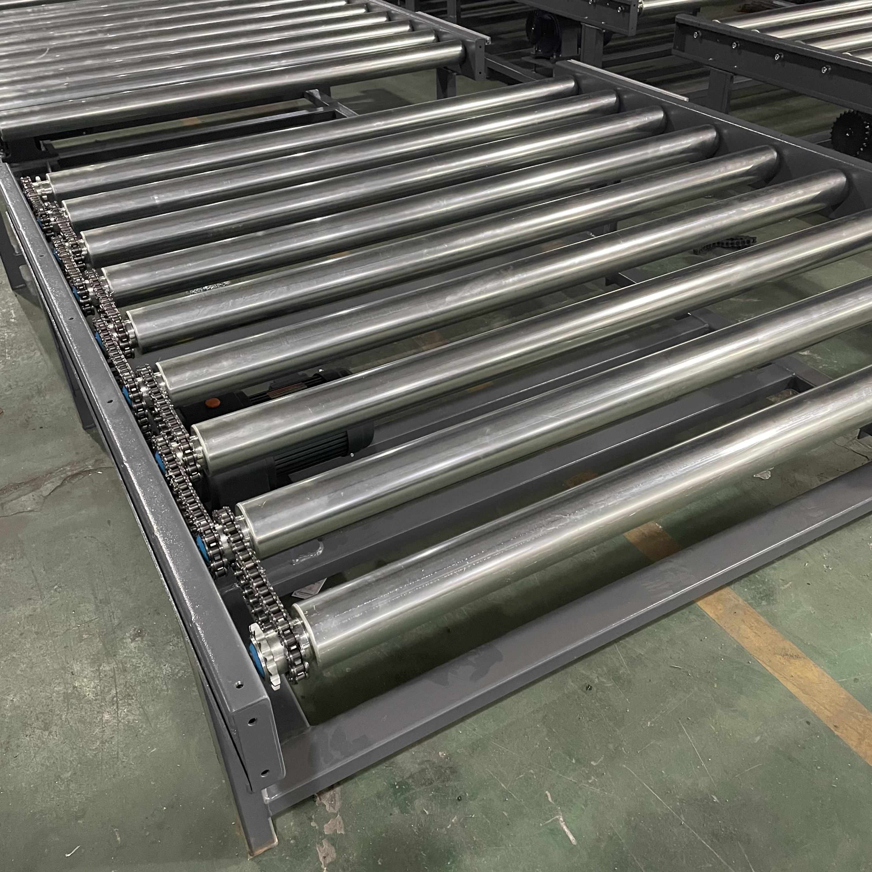 Customized Powered Motorized Roller Conveyor Double Pallet Conveyor for Automated Storage and Retrieval Systems AS/RS