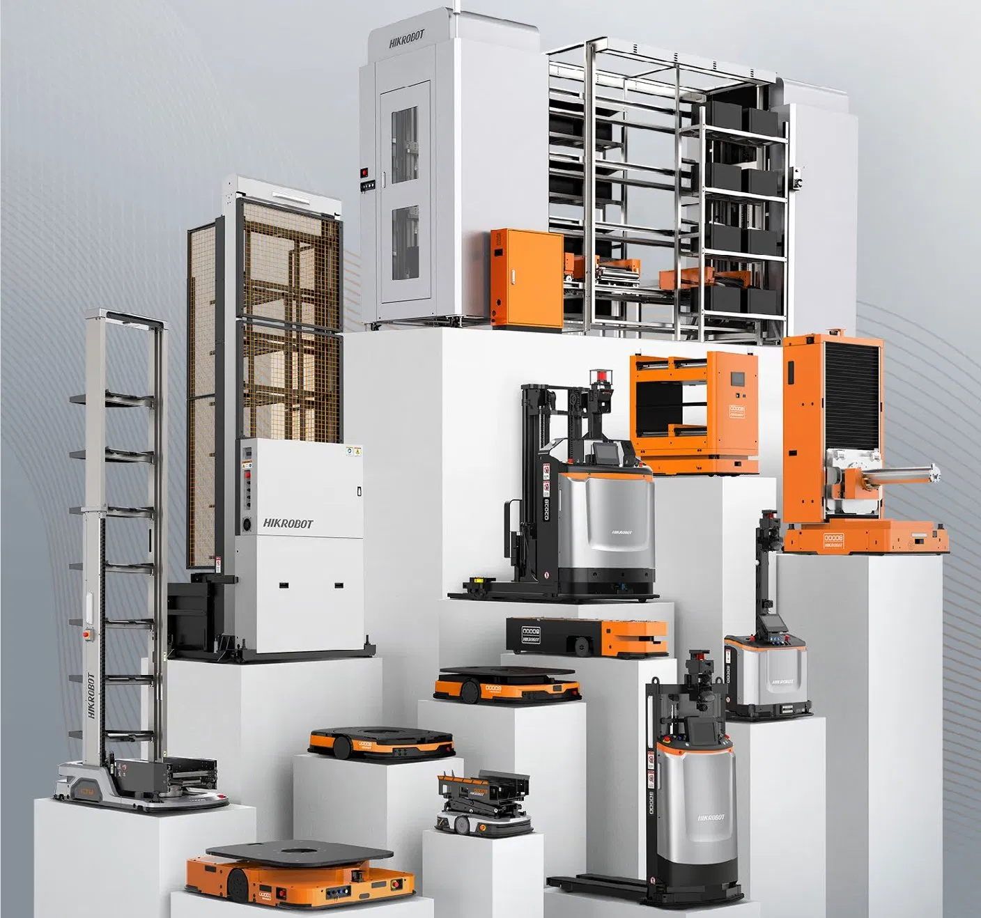 2000kg 4.5m Forward Counterweight Pallet Transferring Stacking Logistics Warehouse Agv AMR Forklift Mobile Robot
