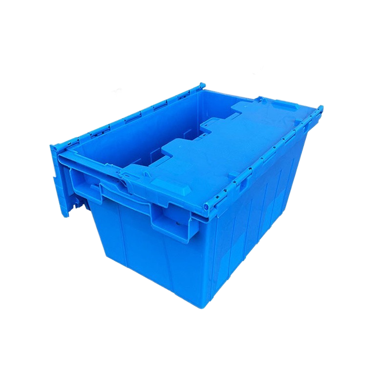 Heavy-Duty Large Rectangle Plastic Moving Crate Solid Wall Nest Stack Turnover Tote Bins Recyclable Logistics Storage Storage