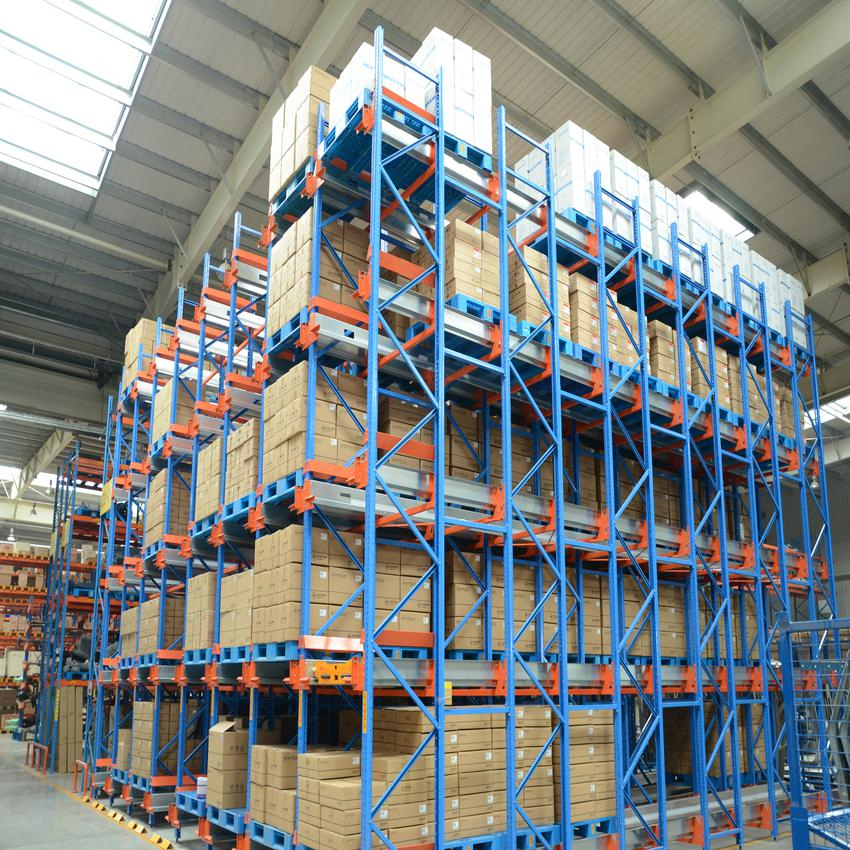 High Load Piled Outdoor Zinc-Coated Intelligent Warehouse Storage Loft Cantilever Slotted Frame Alloy Cargo Carrier Shuttle Rack