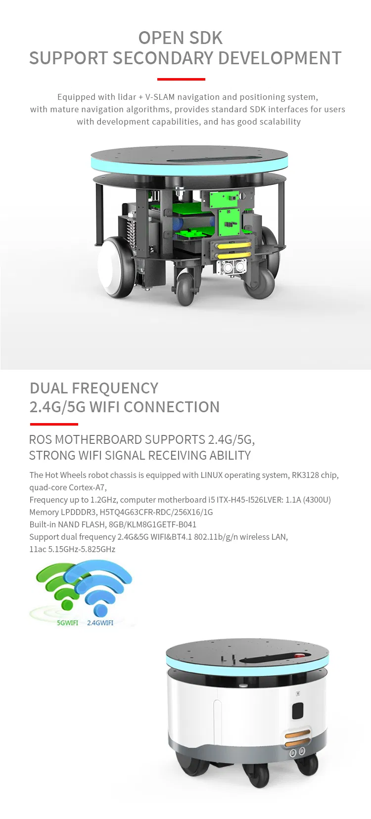Autonomous Robot Base Industrial Mobile Platform