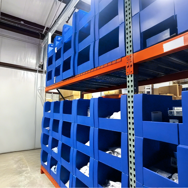 PP Hollow Open Front Coroplast Tools Box Heavy Duty Reusable Corrugated Corflute Plastic Warehouse Shelf Storage Boxes
