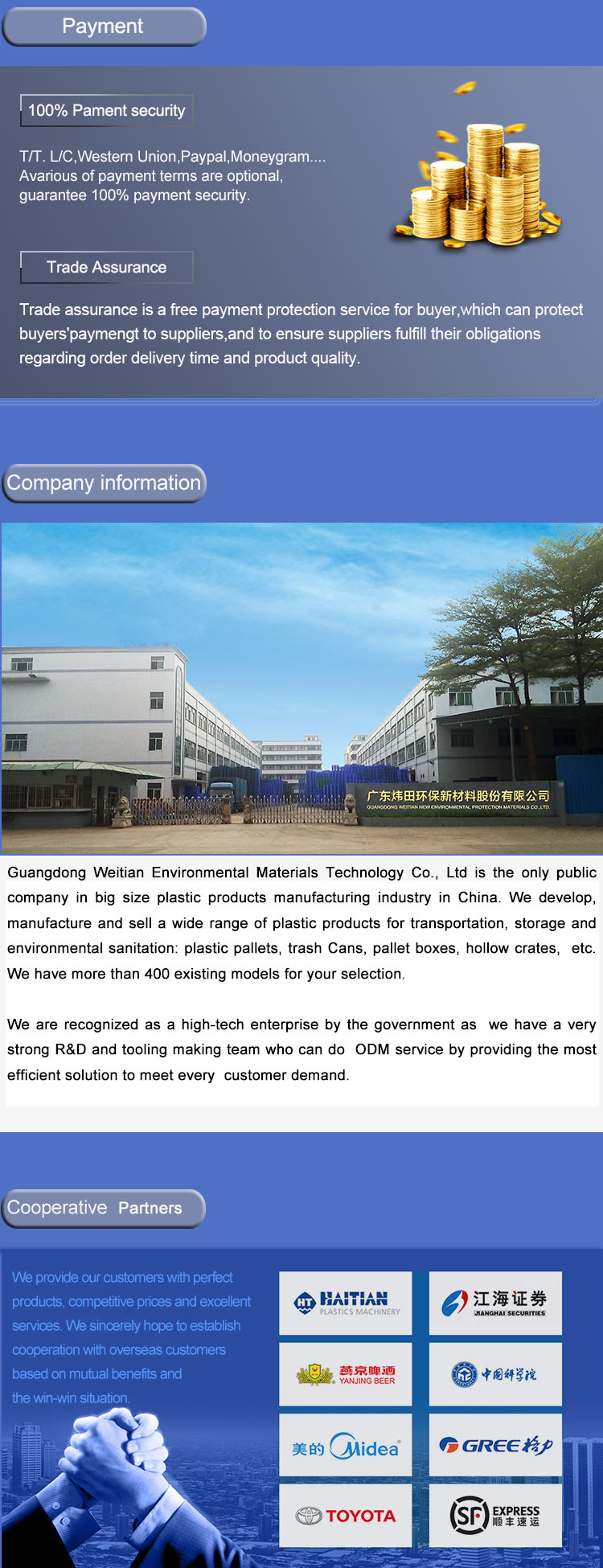 Euro Tote Plastic Industrial Plastic Storage Fish Box Bins for Logistics Transport Plastic Moving Box