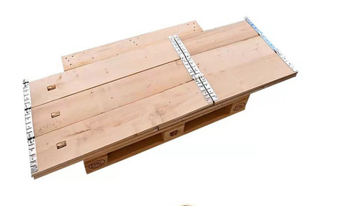 Customized Dimension Foldable Wooden Box with Pallet Collars