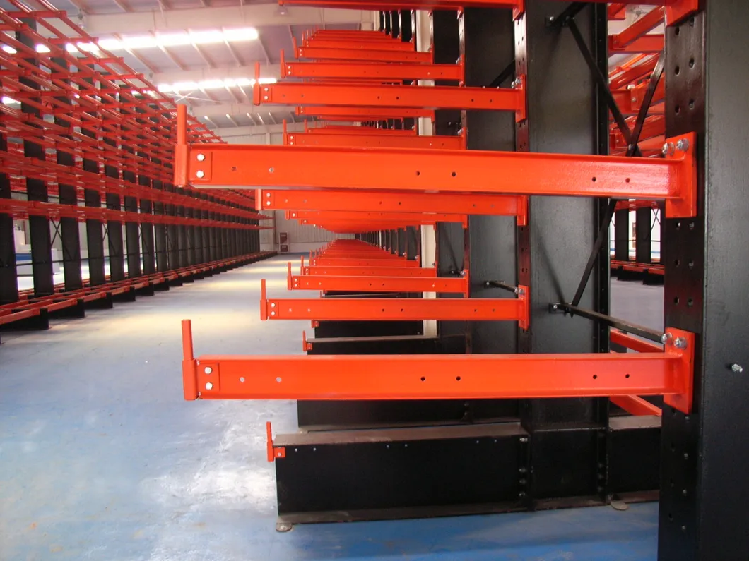 Double Arm Warehouse Storage Rack