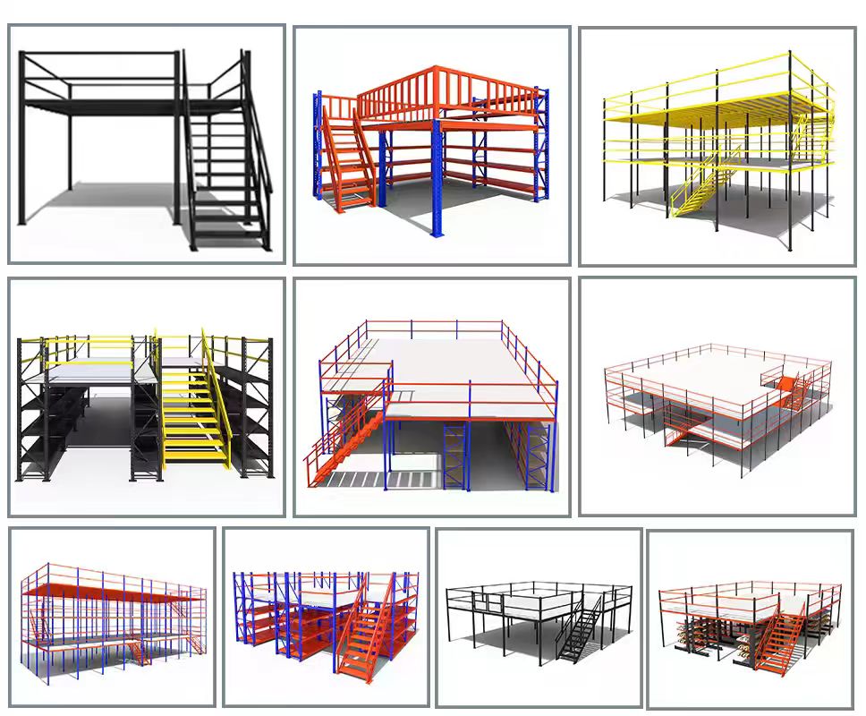 Industrial Mezzanine Racking System Lit Mezzanine Double Industrial Platforms Warehouse Mezzanine Floor System