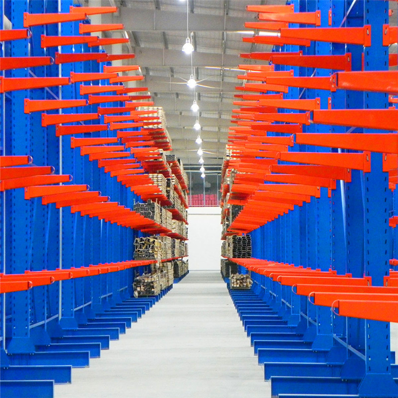 Cantilever Pallet Racks-Heavy-Duty Steel Storage System for Efficient Warehouse Storage