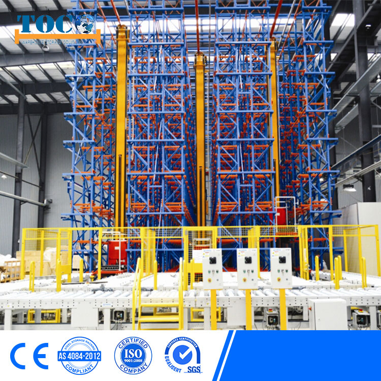 Warehouse Asrs Automatic Storage Racking System with Stacker Crane