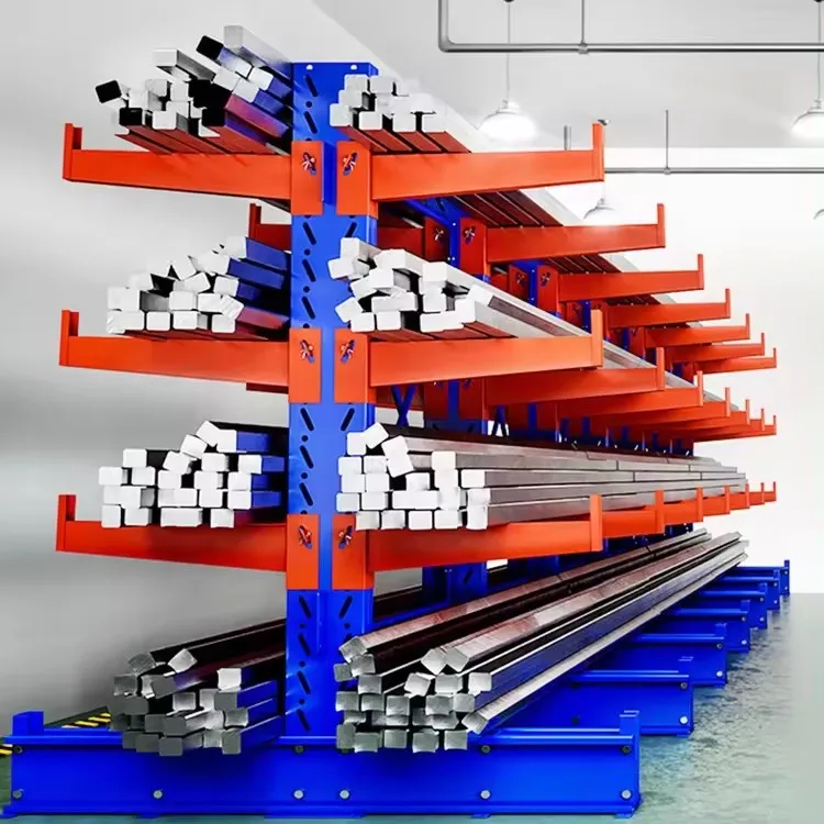 Warehouse Customized Steel Heavy Duty Cantilever Storage Racking for Tube Pipe