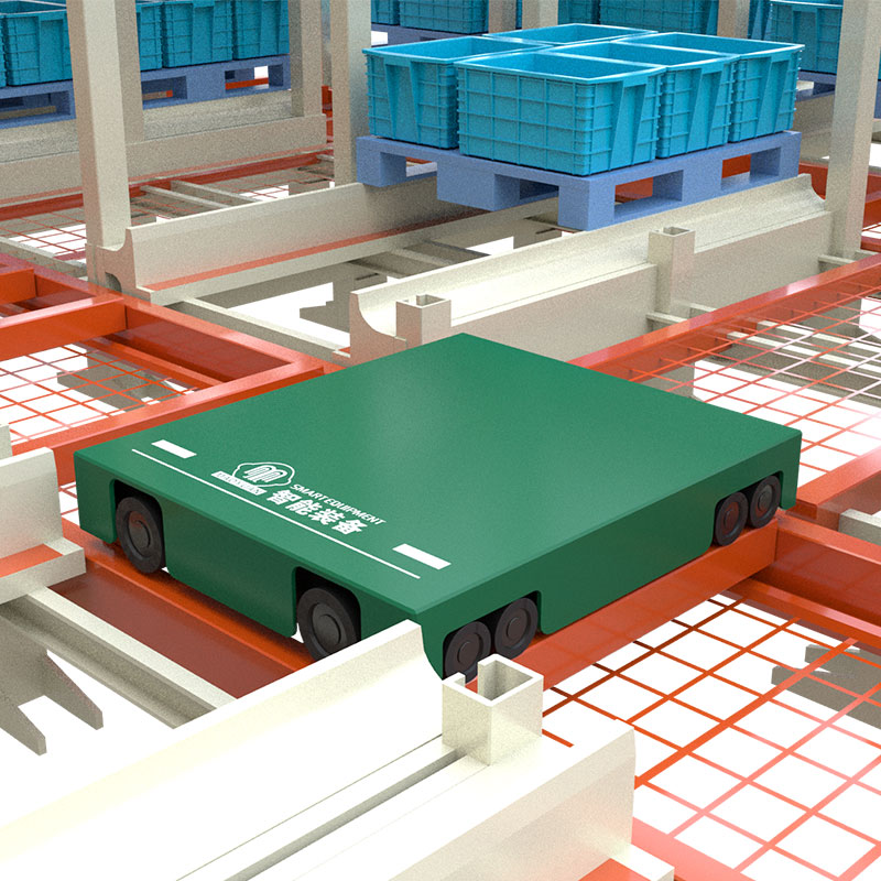 Warehouse Heavy Duty Automatic Radio Shuttle Pallet Rack Fully Intelligent Four Way Shuttle ASRS with WCS WMS
