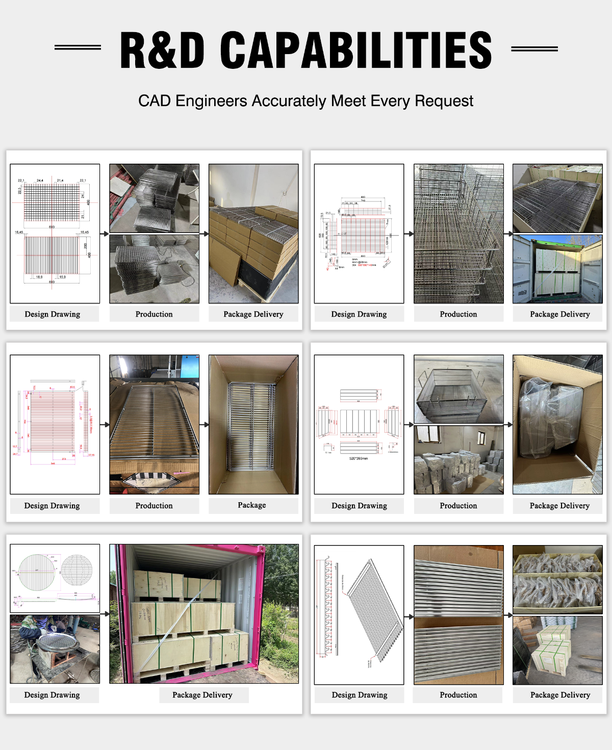 Wire mesh basket variations
