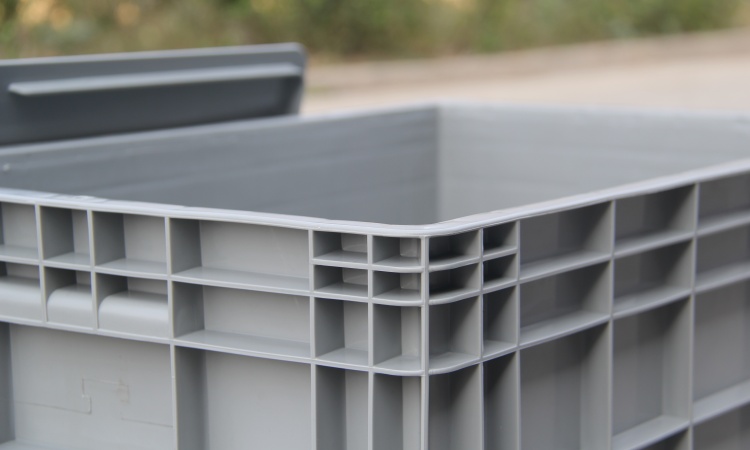 High-quality Heavy Duty Turnover Box Storage Crates Nestable Plastic Moving Boxes Stackable Tote Bin