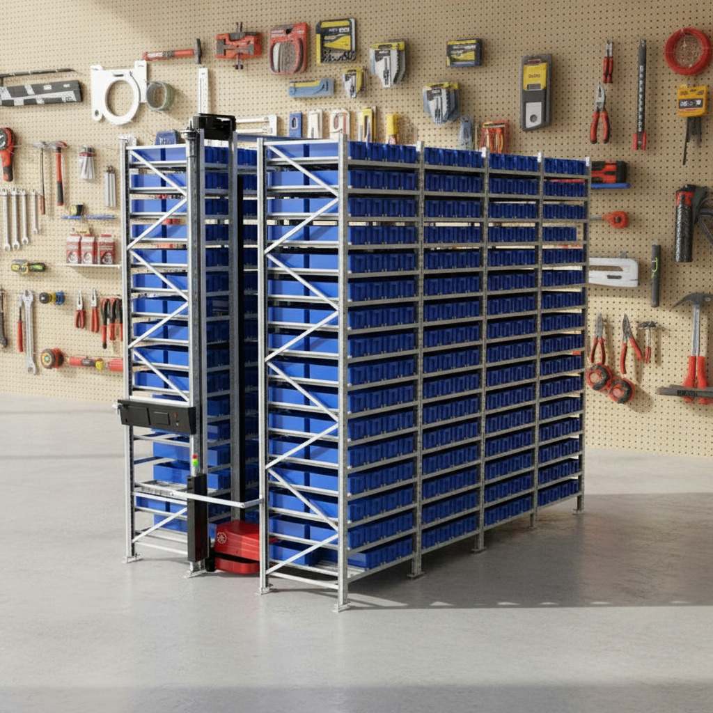 Automated Storage and Retrieval System (AS/RS) for Small Parts, 2s/Box Fast Picking Intelligent Warehouse Racking System
