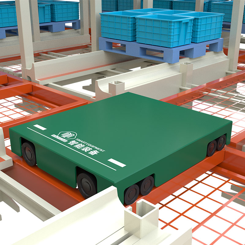 Warehouse Heavy Duty Automatic Radio Shuttle Pallet Rack Fully Intelligent Four Way Shuttle ASRS with WCS WMS