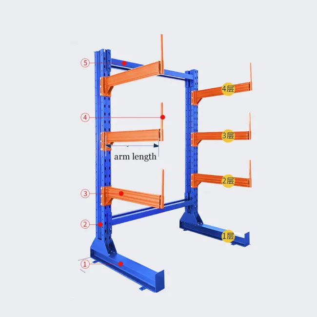 Warehouse Shelves System Cantilever Rack Warehouse Storage Racking