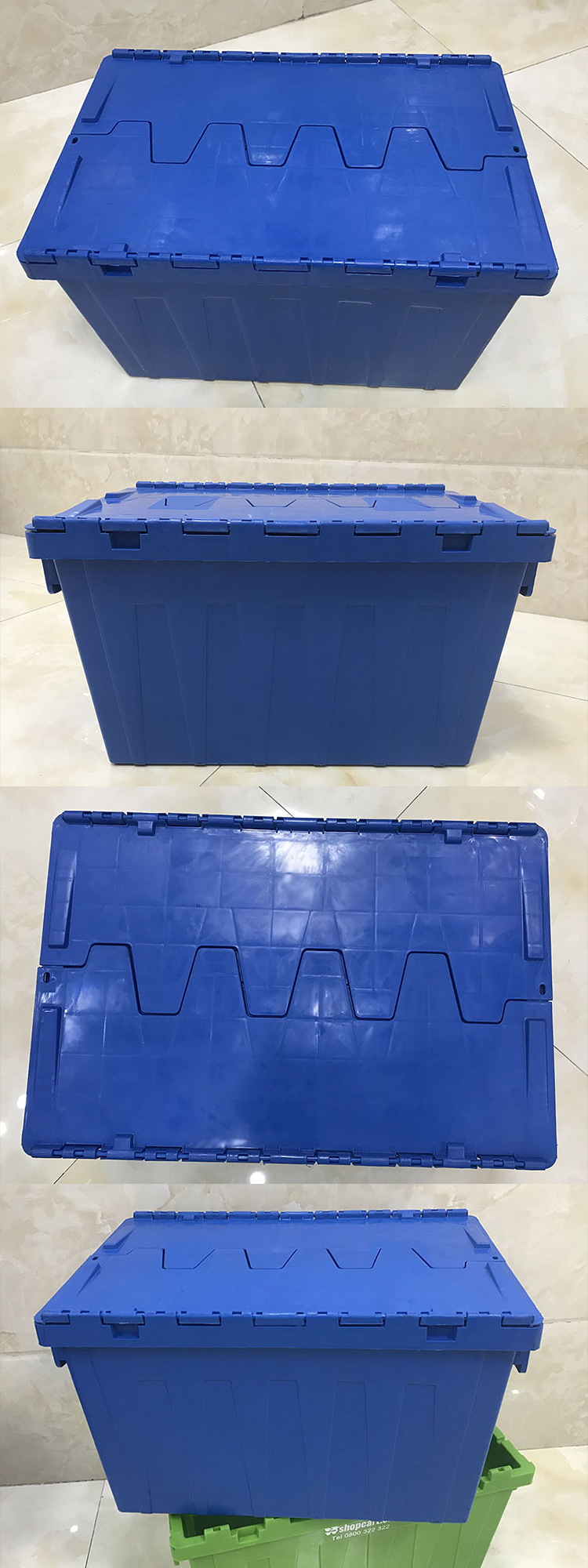 Euro Tote Plastic Industrial Plastic Storage Fish Box Bins for Logistics Transport Plastic Moving Box