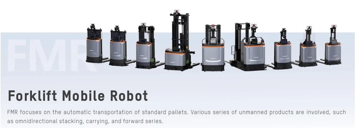 AMR Forklift Mobile Robot Navigation Paths