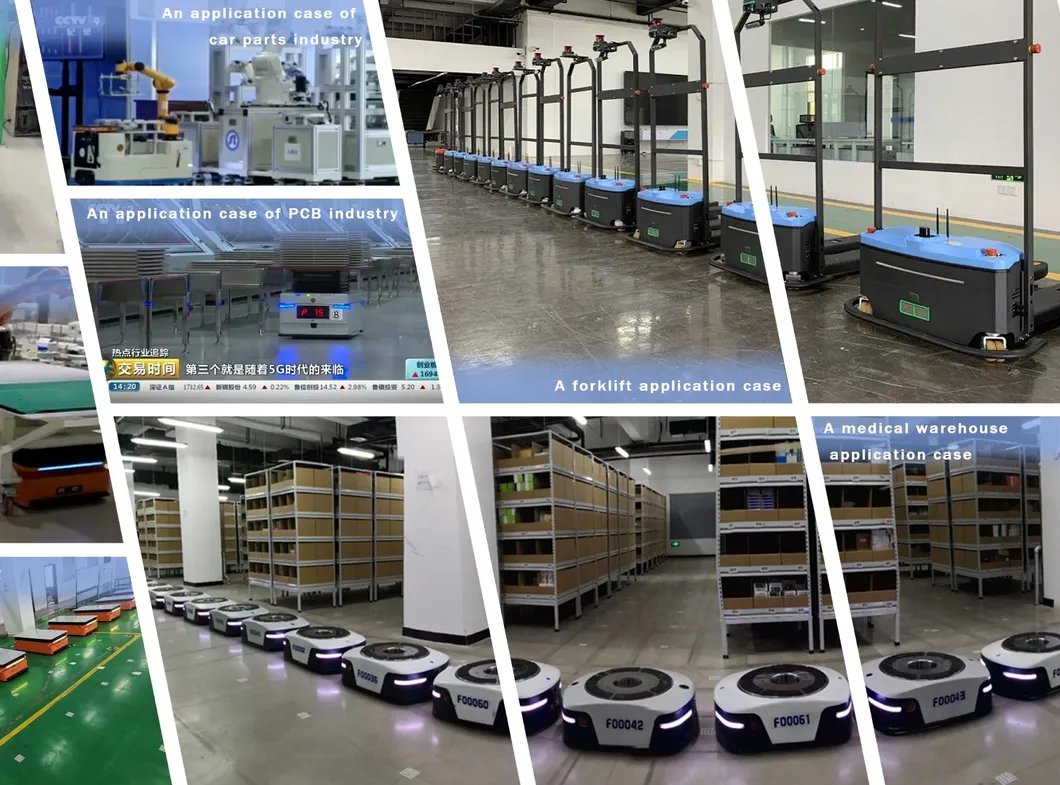 Warehouse Logistics Industry Automated Guided Vehicle Laser Agv Robot