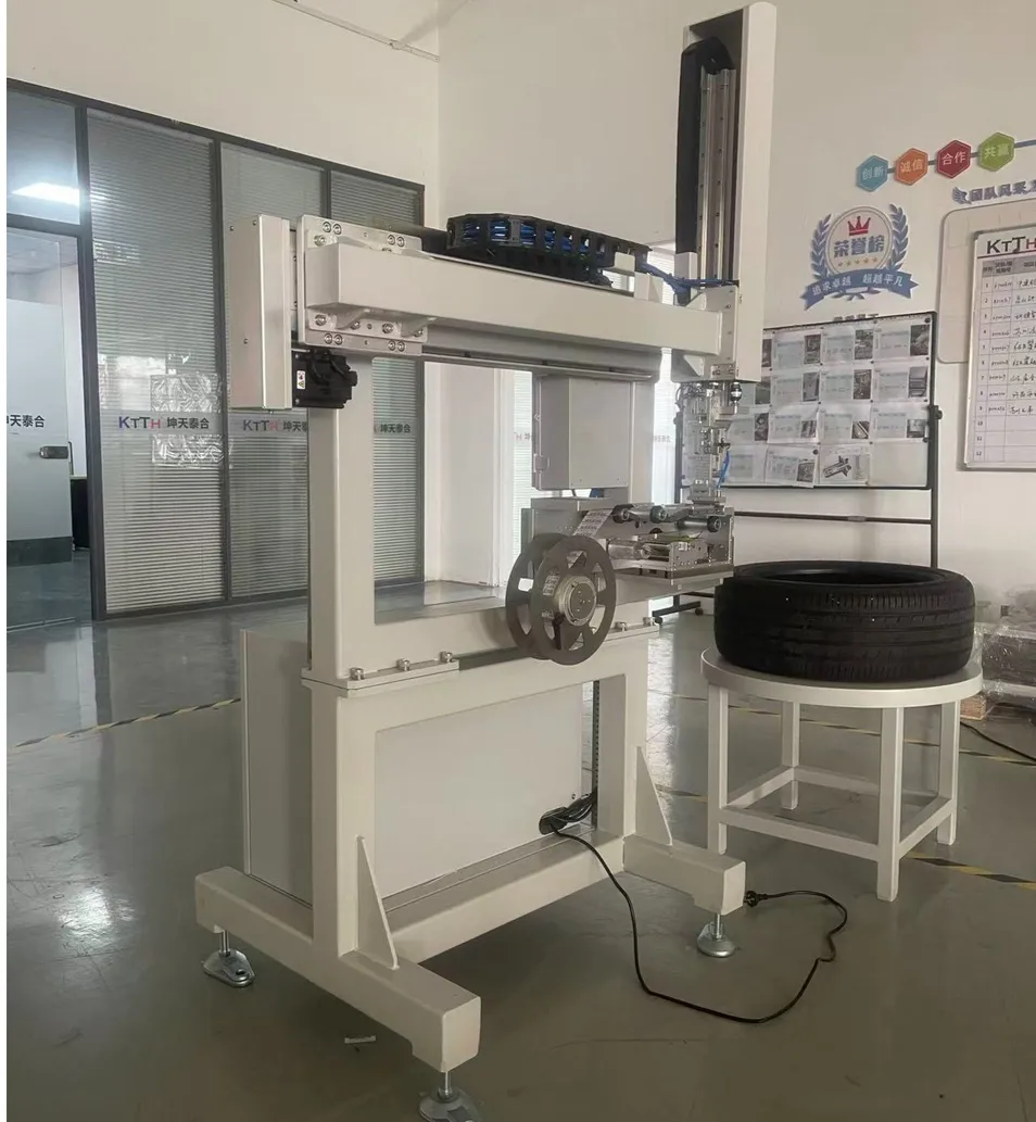 Customized Heavy Duty Inline Tire Labeling System for Industrial Rubber Product Sifting