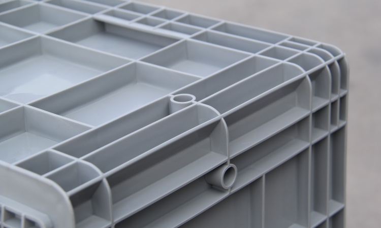 High-quality Heavy Duty Turnover Box Storage Crates Nestable Plastic Moving Boxes Stackable Tote Bin