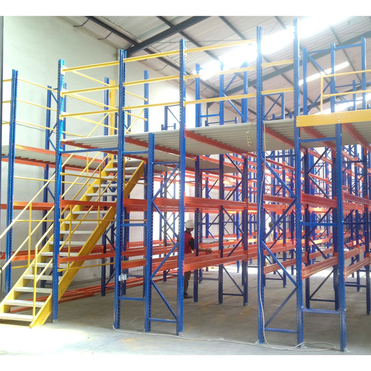 Heavy Duty Steel Mezzanine Floor Platform Warehouse Storage Mezzanine Rack System For Industrial Warehouses