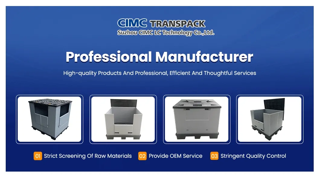 Industrial Logistic Sleeve Pack Container Factory Zc2300 Space-Saving Heavy Duty Plastic Pallet Collar Box