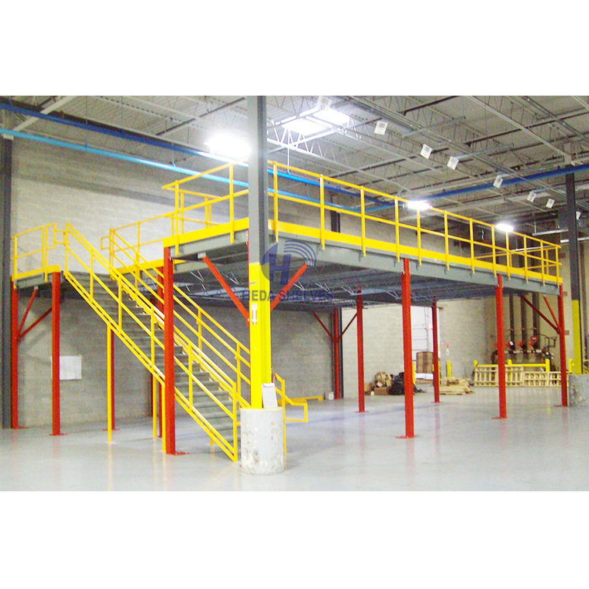 Multi-Tier Mezzanine Rack System Steel Platform Warehouse Storage Industrial Mezzanine Floor Racking System