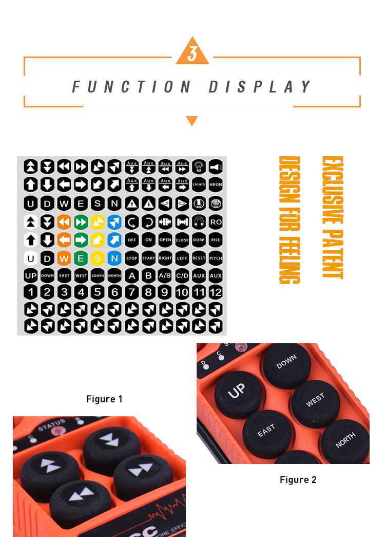 HB-4S Wireless Waterproof IP67 Pendant Control Station Radio 24 Volts Industrial Remote Control for Crane