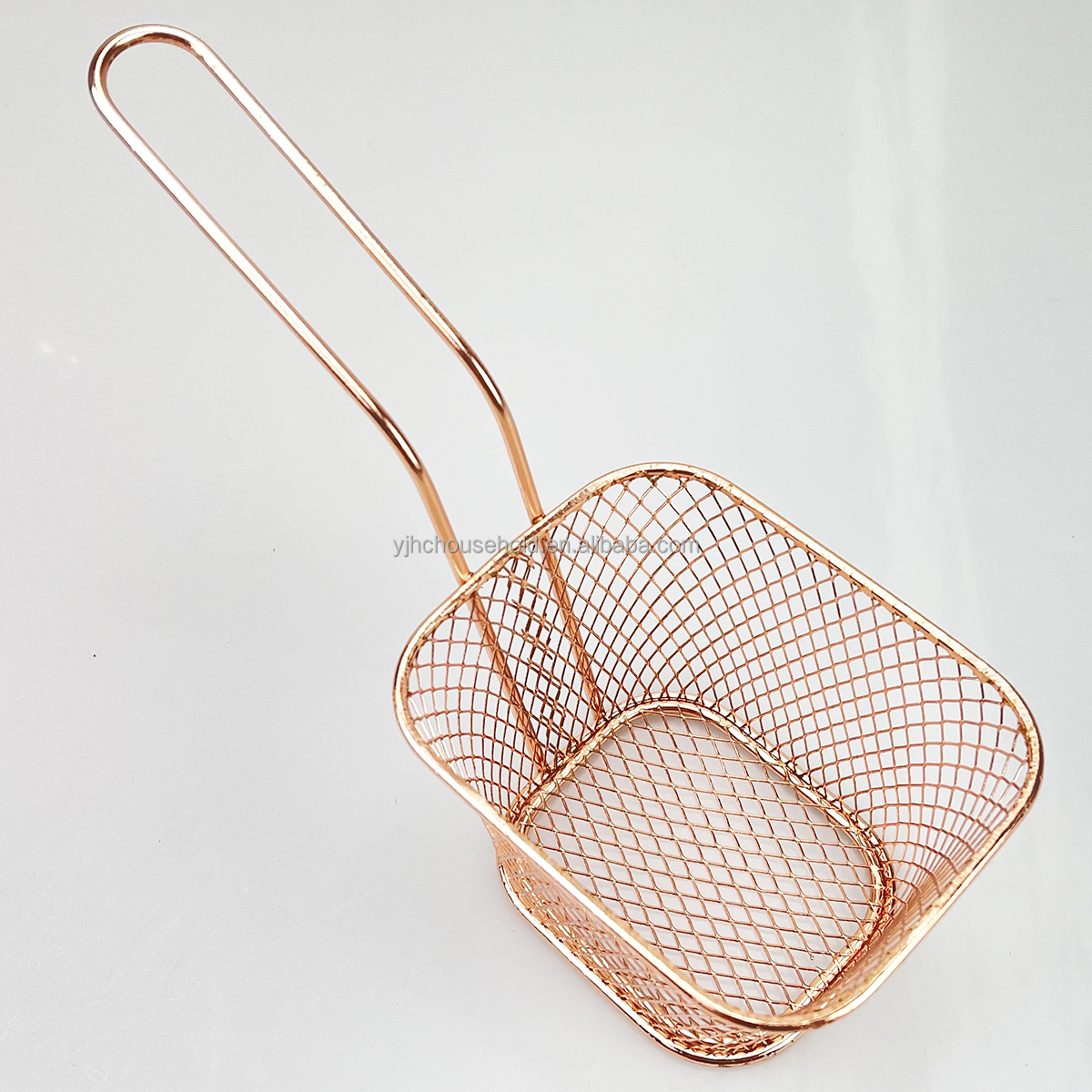 Chip Serving Basket Wire Mesh French Fries Holders Basket Snack Appetizer Platters Metal Food Display Containers