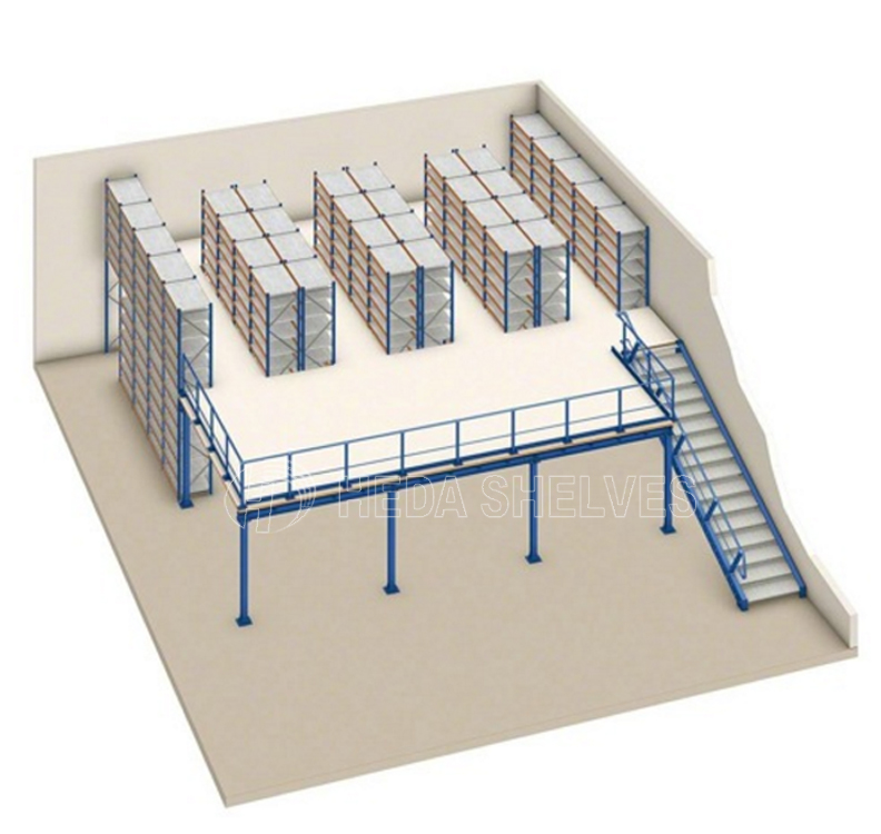 High Warehouse Mezzanine Floor With Stairway Gallery 4