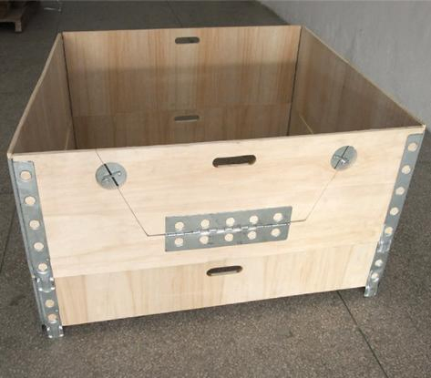 4-Way Pallet Board Warehouse Storage Hinge Wooden Box Surrounding Hoarding Collar