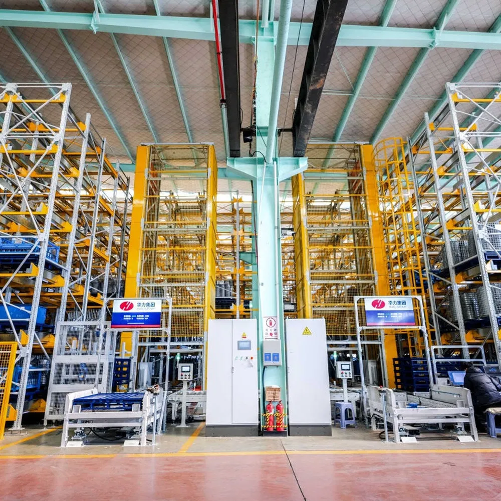 Robust Long Span Steel Racking Asrs System for High Value Components Warehouse
