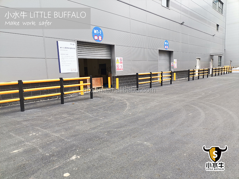 Warehouse safety guardrail