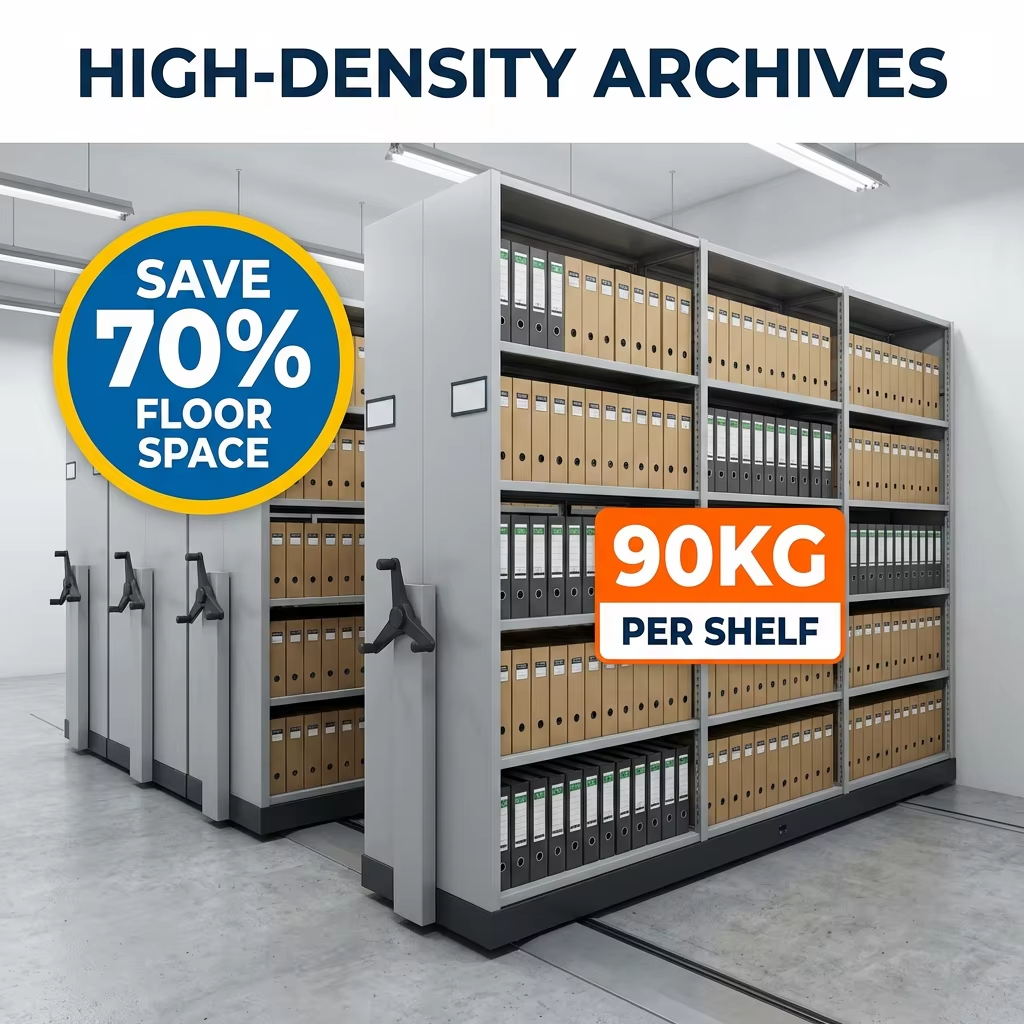 Mobile Shelving Installation Dimension