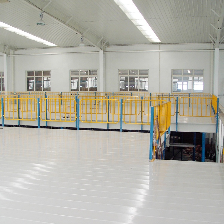 Mezzanine Floor Platform Rack Storage System with Steel Stair