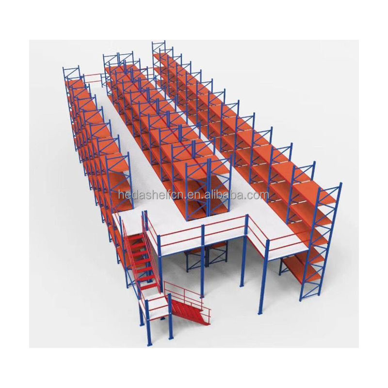 Free Design Industrial Steel Platform Warehouse Multi-Tier Racking Support Mezzanine Floor