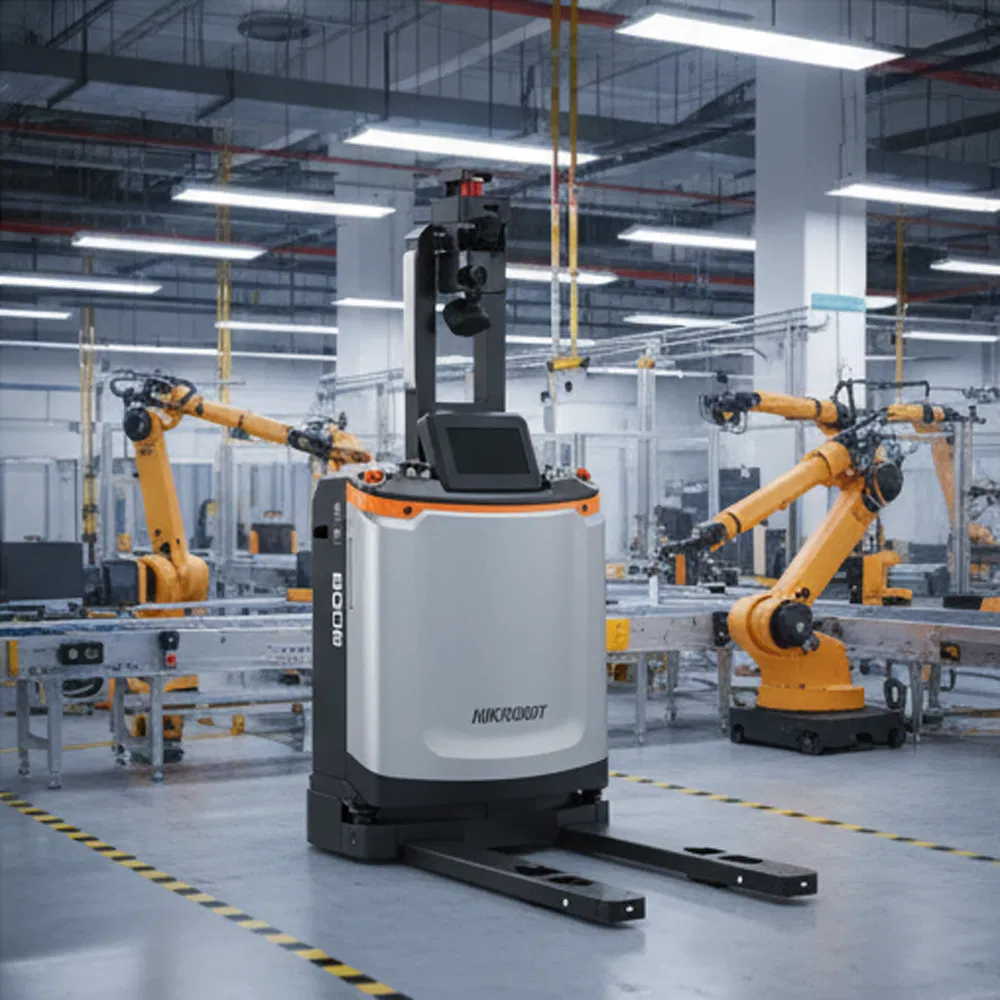 High Performance Stacking Forklift Mobile Robot for Industrial Use