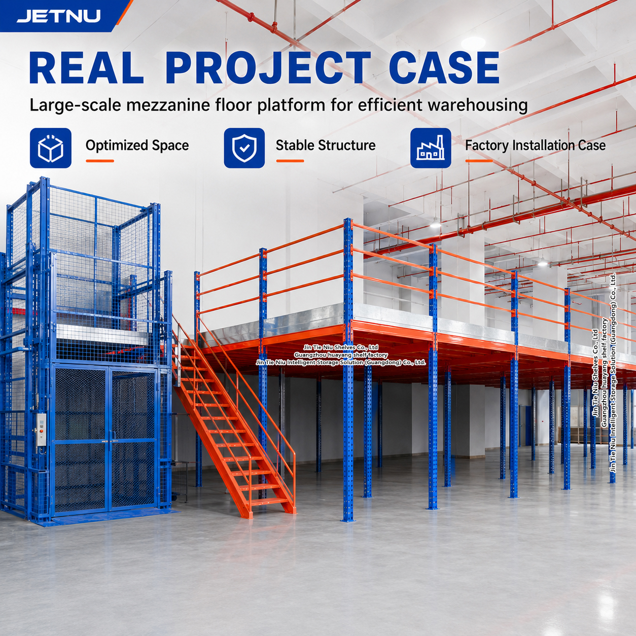 Custom Steel Loft Mezzanine Platform Racking For Warehouse Storage And Picking Area