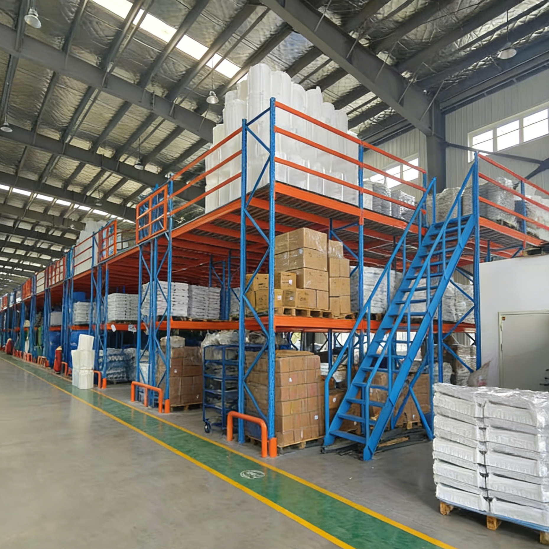 Heavy Duty Steel Shelving Mezzanine Floor Industrial Platforms Warehouse Office Mezzanine Floor Rack For Warehouse Storage