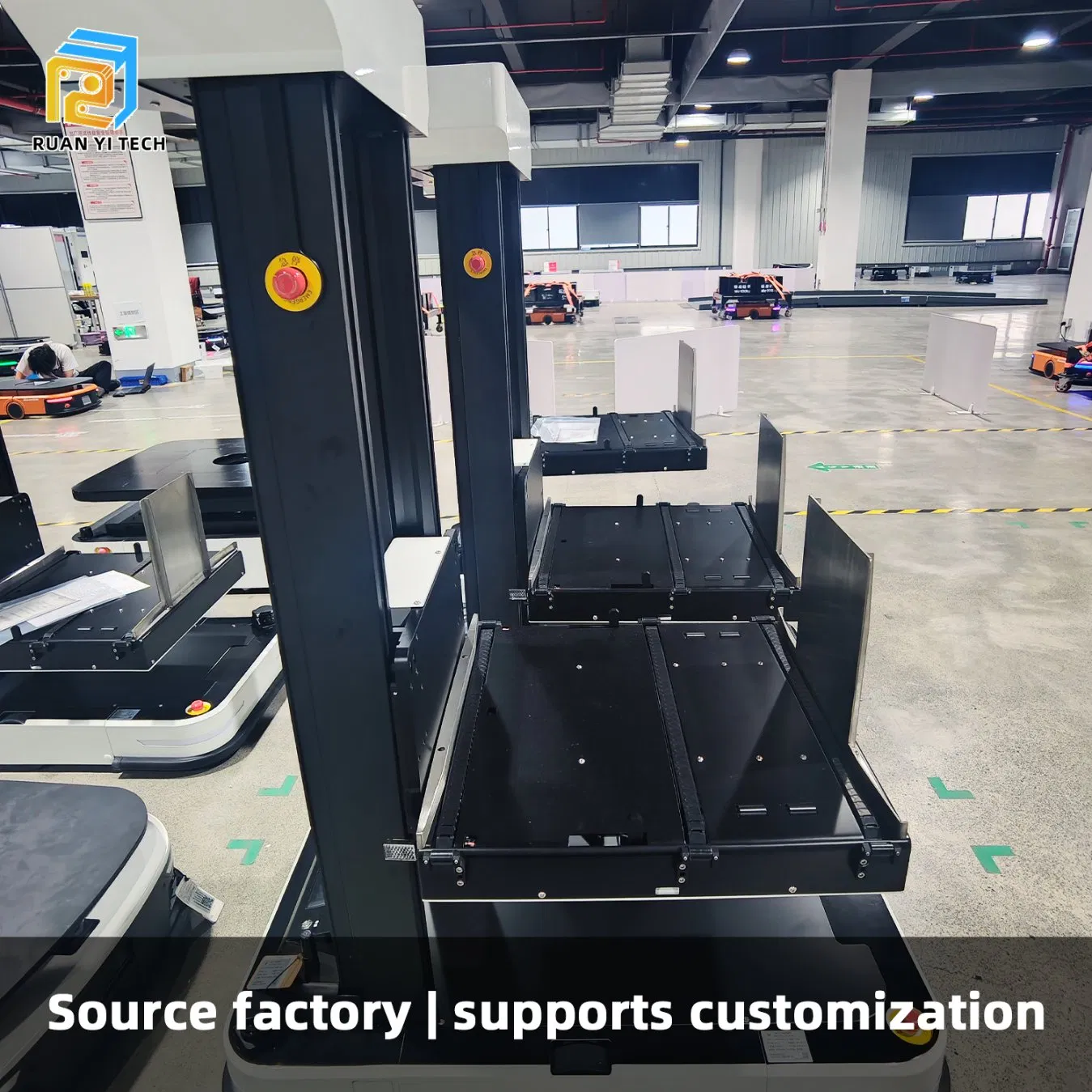 Laser Agv 1400kg Lifting Heavy-Duty AMR Warehouse Lifting Slam Forklift Robot