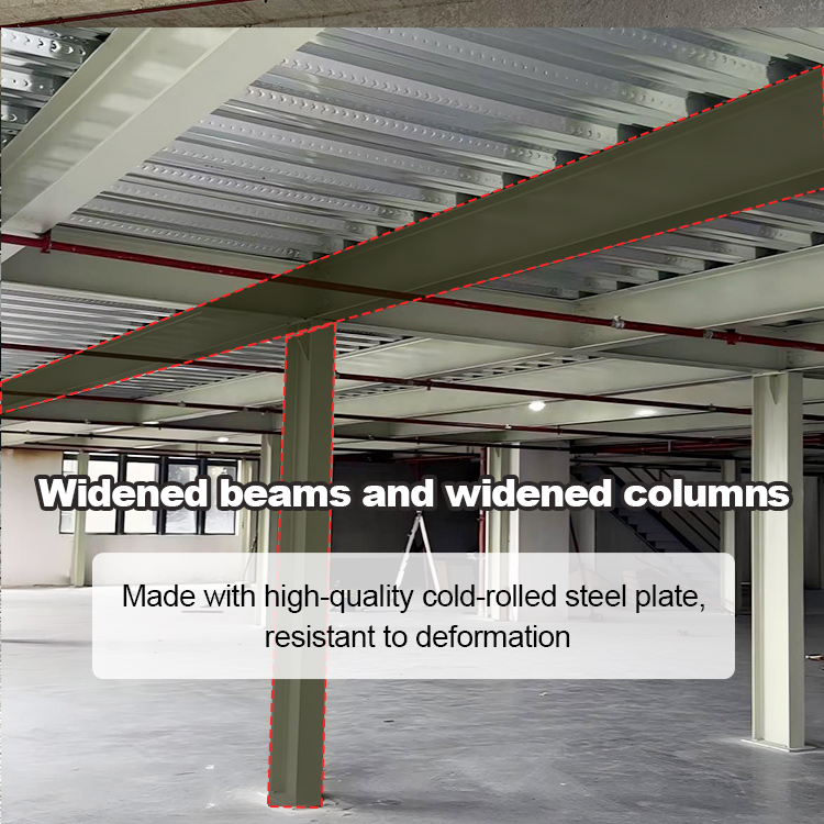Customized Racking System Warehouse Storage Rack Second Floor Platform Heavy Duty Mezzanine Floor Steel Mezzanine