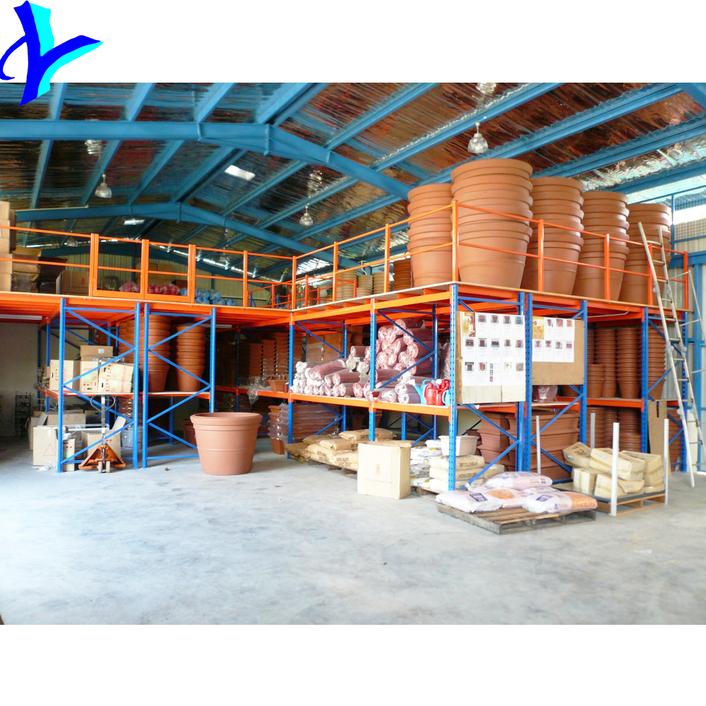 Warehouse Steel Storage Mezzanine Floor Rack System
