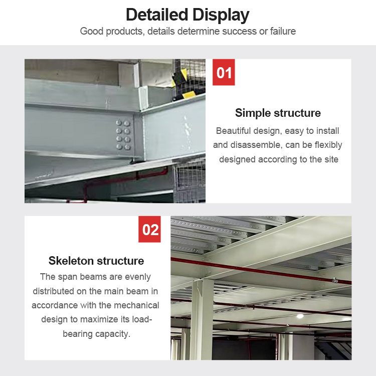 Customized Racking System Warehouse Storage Rack Second Floor Platform Heavy Duty Mezzanine Floor Steel Mezzanine