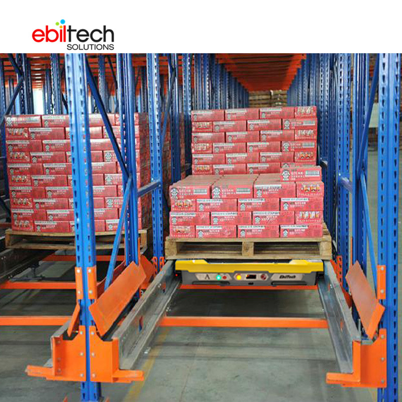 Ebiltech Economic Radio Shuttle Pallet Rack System for High Density Storage Warehouse