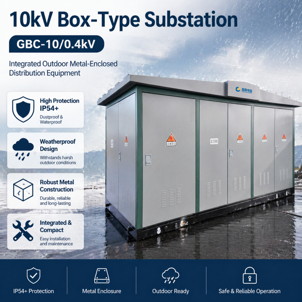 European S20-MRL Box-Type Substation 100kVA 2500kVA Compact Design For EV Charging Hub and Solar Farm