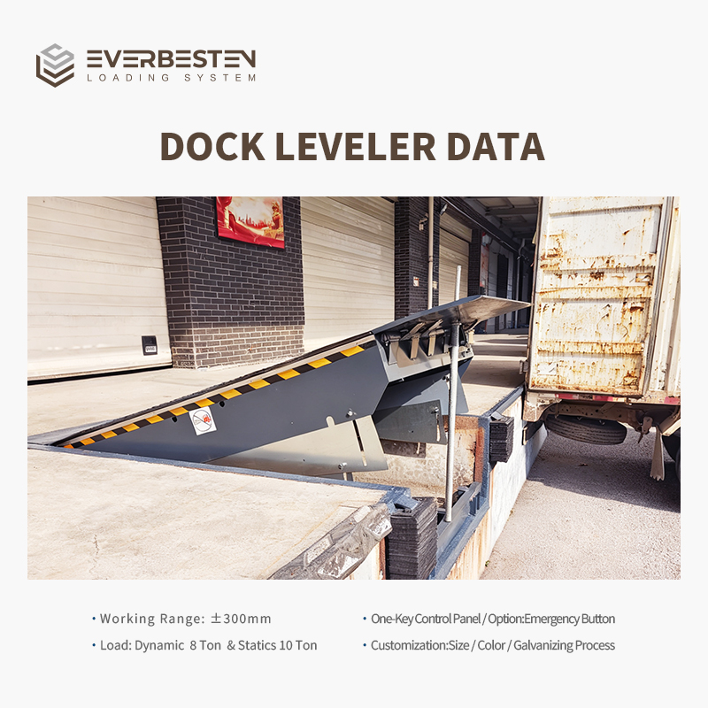 Everbesten Hydraulic Dock Leveler Heavy Duty Carbon Steel 6-20 Ton Loading Dock Equipment For Warehouse Logistics
